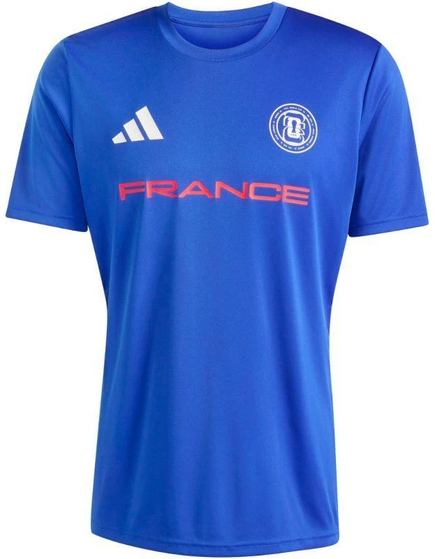 Vyriški adidas Prancūzijos rinktinės 26 marškinėliai, mėlyni, KH2312