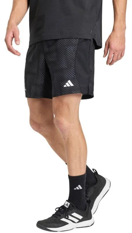 Vyriški adidas Tech Intensity Aop šortai, juodi, KB3123