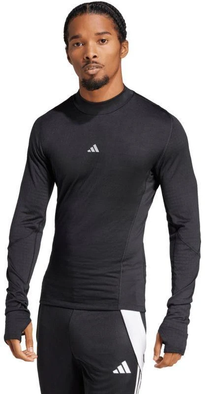 Vyriški adidas Techfit Cold.Rdy juodi ilgarankoviai marškinėliai JL5623
