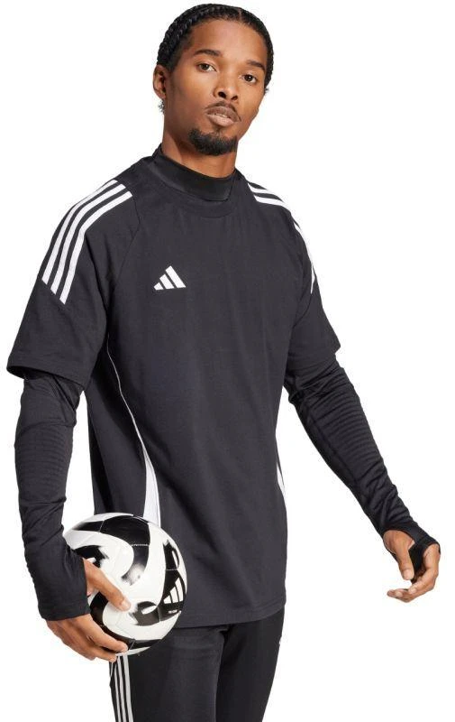 Vyriški adidas Techfit Cold.Rdy juodi ilgarankoviai marškinėliai JL5623