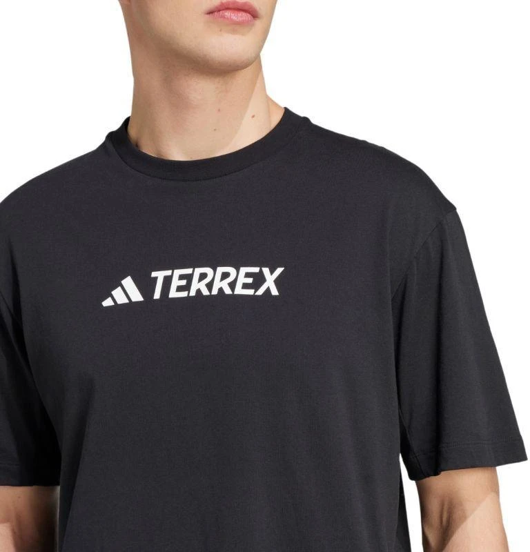Vyriški adidas Terrex Classic Logo marškinėliai, juodi JF9143
