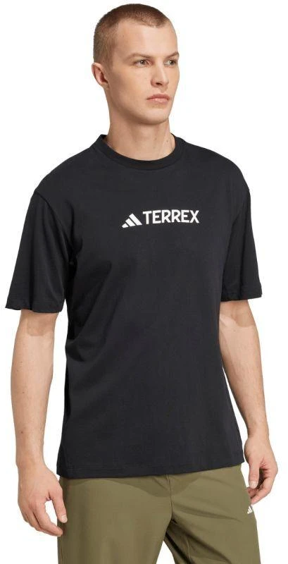 Vyriški adidas Terrex Classic Logo marškinėliai, juodi JF9143