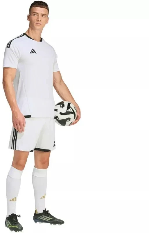 Vyriški adidas Tiro 26 Competition Match varžybiniai šortai, balti ir juodi KA6183