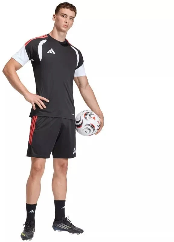 Vyriški adidas Tiro 26 League treniruočių šortai Juodi ir Raudoni JY9716