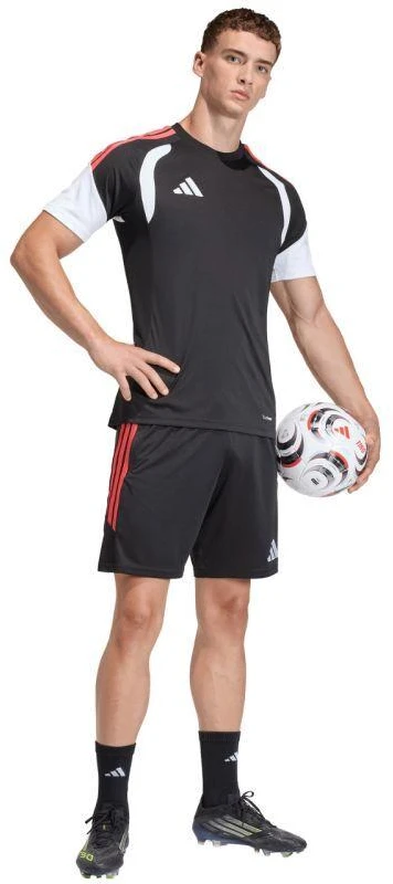 Vyriški adidas Tiro 26 League treniruočių šortai Juodi ir Raudoni JY9716