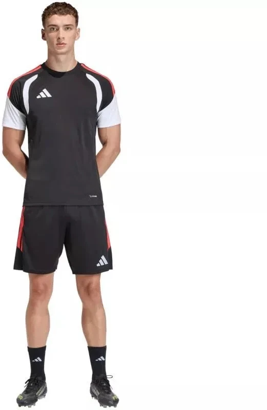 Vyriški adidas Tiro 26 League treniruočių šortai Juodi ir Raudoni JY9716
