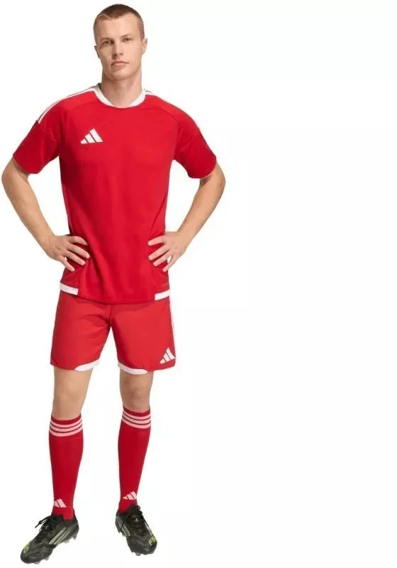 Vyriški adidas Tiro 26 varžybiniai šortai, raudoni ir balti, KA6179