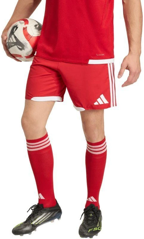 Vyriški adidas Tiro 26 varžybiniai šortai, raudoni ir balti, KA6179