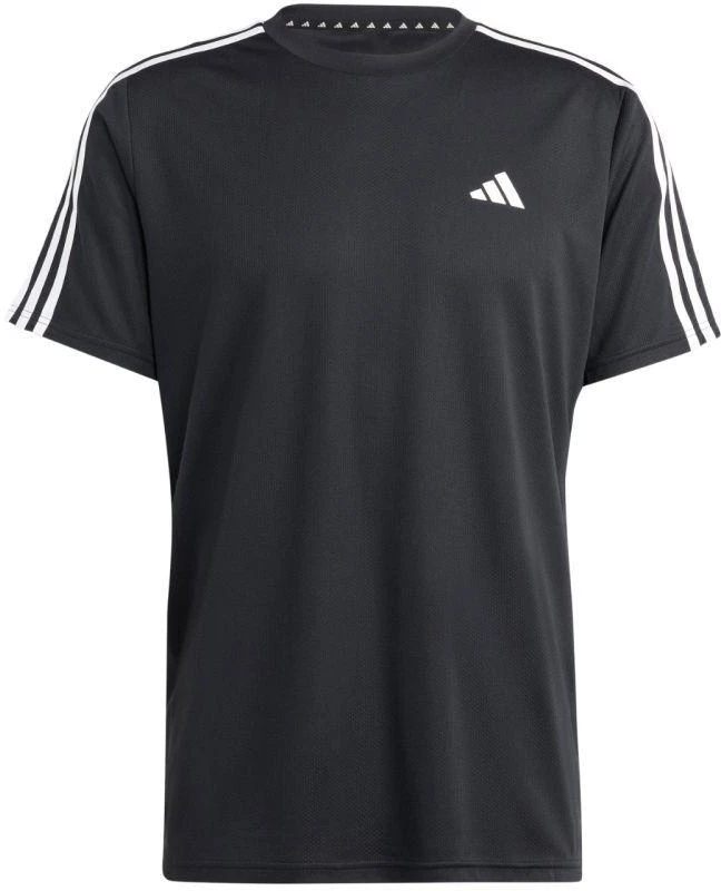 Vyriški adidas Train Essentials 3-Juostelių treniruočių marškinėliai Juodi IB8150