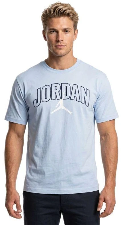 Vyriški "Air Jordan" "Brooklyn Arch Logo" marškinėliai Mėlyni - IB7347-407
