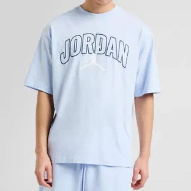 Vyriški "Air Jordan" "Brooklyn Arch Logo" marškinėliai Mėlyni - IB7347-407