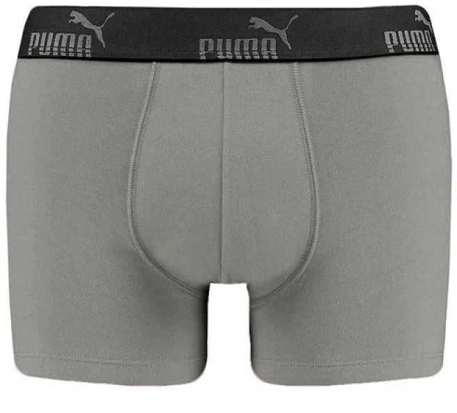 Vyriški apatiniai šortai "Puma", 3 vnt. pakuotė, juodi, pilki, patogūs, medvilniniai