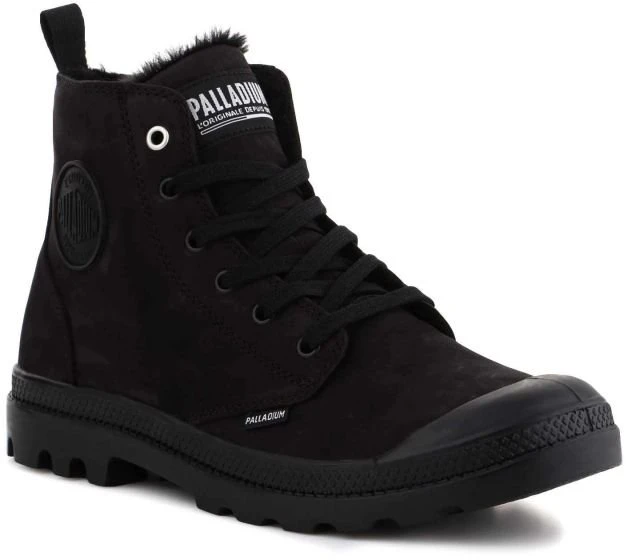 Vyriški auliniai batai Palladium Pampa Hi Zip Wl, juodi