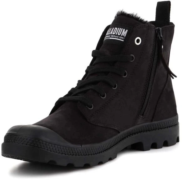 Vyriški auliniai batai Palladium Pampa Hi Zip Wl, juodi