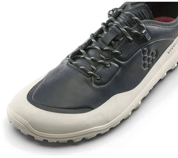 Vyriški barefoot batai Vivobarefoot Tracker Leather AT, juodi ir balti