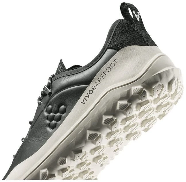 Vyriški barefoot batai Vivobarefoot Tracker Leather AT, juodi ir balti