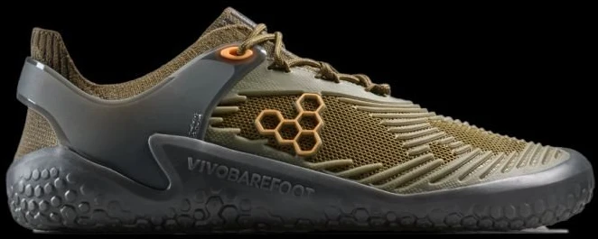 Vyriški barefoot tipo batai Vivobarefoot Motus Strength II, tamsiai alyvuogių
