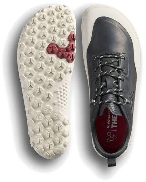 Vyriški batai Vivobarefoot TRACKER LEATHER AT LOW OBSIDIAN/Baltas (309534-04)