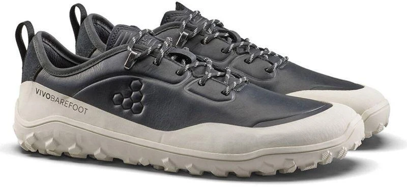 Vyriški batai Vivobarefoot TRACKER LEATHER AT LOW OBSIDIAN/Baltas (309534-04)