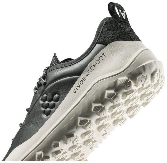 Vyriški batai Vivobarefoot TRACKER LEATHER AT LOW OBSIDIAN/Baltas (309534-04)
