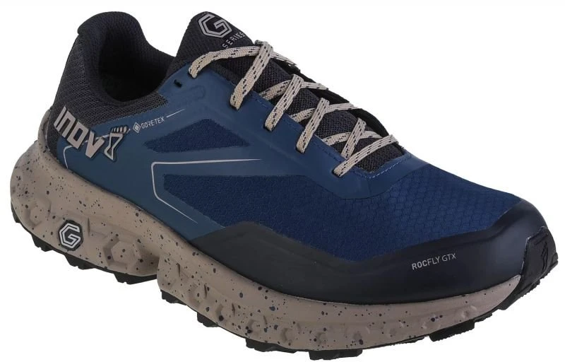 Vyriški bėgimo bekele bateliai Inov-8 RocFly G 350 GTX, mėlyni