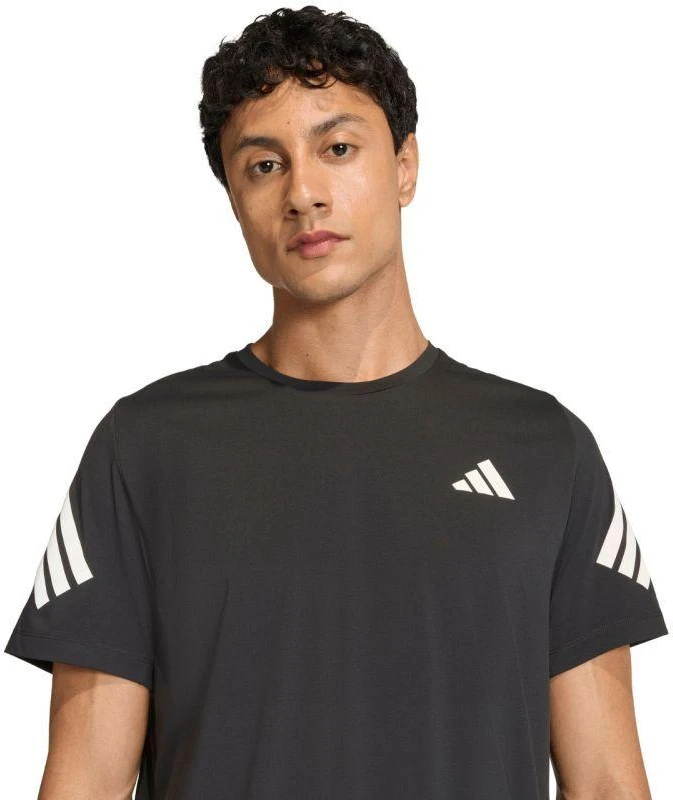 Vyriški bėgimo marškinėliai adidas ADI365 Running Climacool Iconic, juodi, JZ7694