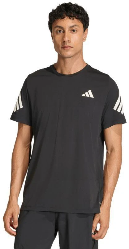 Vyriški bėgimo marškinėliai adidas ADI365 Running Climacool Iconic, juodi, JZ7694