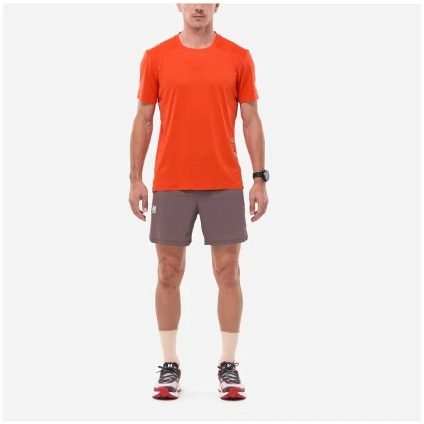 Vyriški bėgimo marškinėliai Millet Intense Pro Light, raudoni