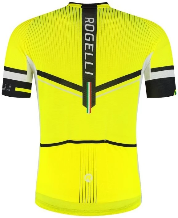 Vyriški dviračių marškinėliai Rogelli Gara Mostro II, geltoni, 2XL
