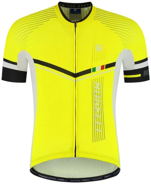 Vyriški dviračių marškinėliai Rogelli Gara Mostro II, geltoni, 7XL
