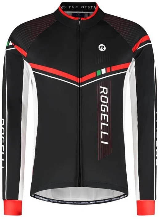 Vyriški dviratininko marškinėliai ilgomis rankovėmis Rogelli Gara Mostro II, raudoni, 4XL