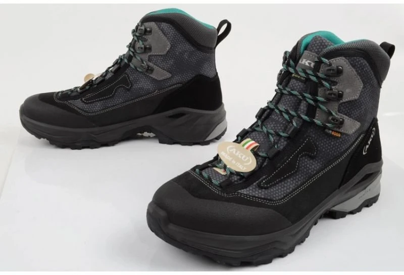 Vyriški GORE-TEX žygio batai AKU Adapta, pilki, juodi ir žali