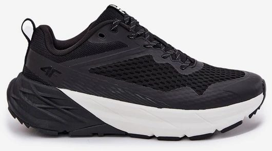Vyriški juodi laisvalaikio batai su ventiliacija 4F SPEED HIKER