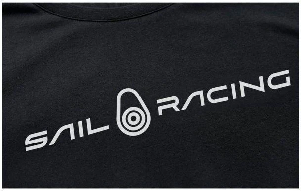 Vyriški juodi Sail Racing Bowman Tee marškinėliai