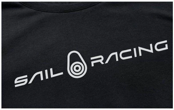 Vyriški juodi Sail Racing Bowman Tee marškinėliai