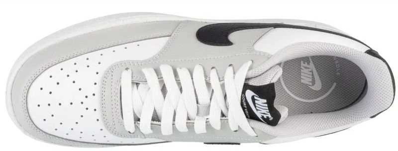 Vyriški laisvalaikio bateliai Nike Court Vision Low, balti ir pilki