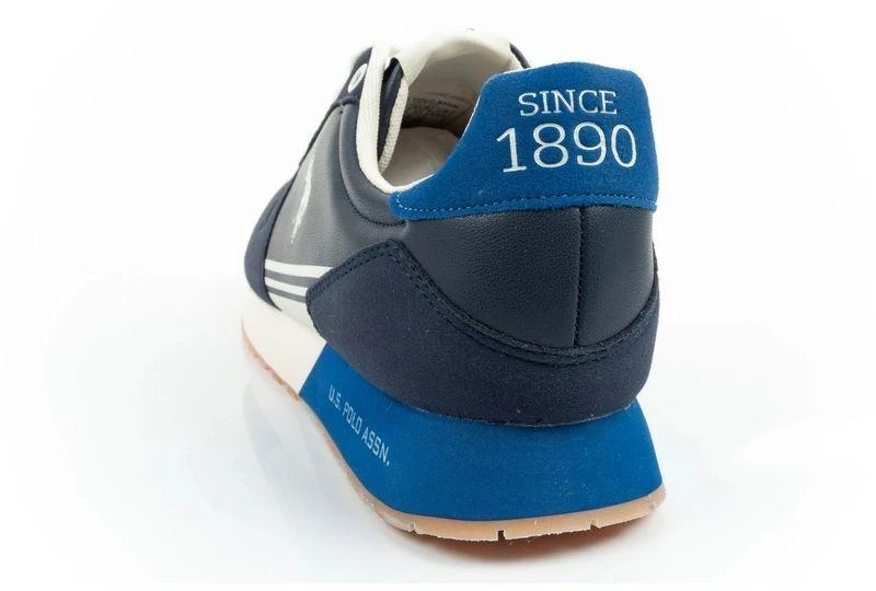 Vyriški laisvalaikio bateliai US Polo Assn, madingi ir patogūs, mėlyni