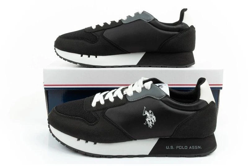 Vyriški laisvalaikio bateliai US Polo Assn – stilingi, patogūs, juodi