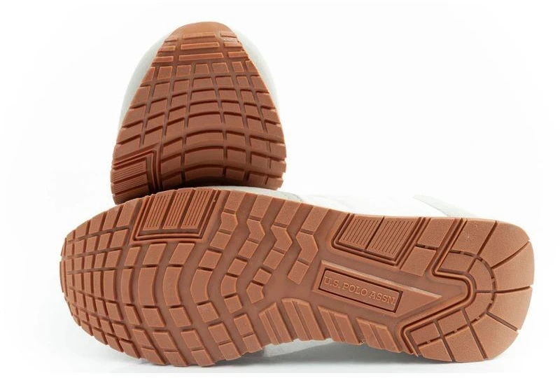 Vyriški laisvalaikio bateliai US Polo Assn, madingi, patogūs, balti