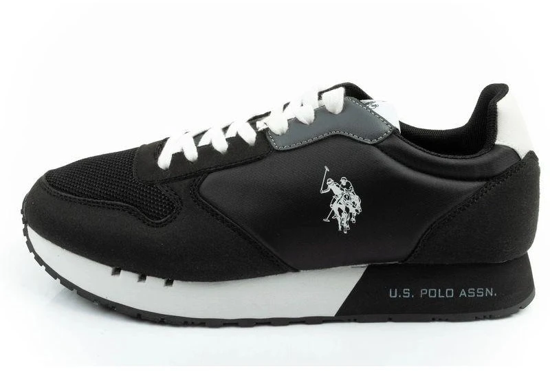 Vyriški laisvalaikio bateliai US Polo Assn – stilingi, patogūs, juodi