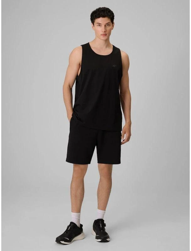 Vyriški laisvalaikio berankoviai marškinėliai, lygūs, 4F 4FRSS26TSLEM367-20S