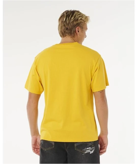 Vyriški laisvi marškinėliai Rip Curl Medina Inner Vision, geltoni