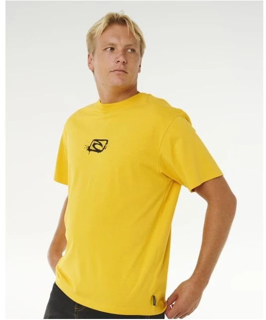 Vyriški laisvi marškinėliai Rip Curl Medina Inner Vision, geltoni