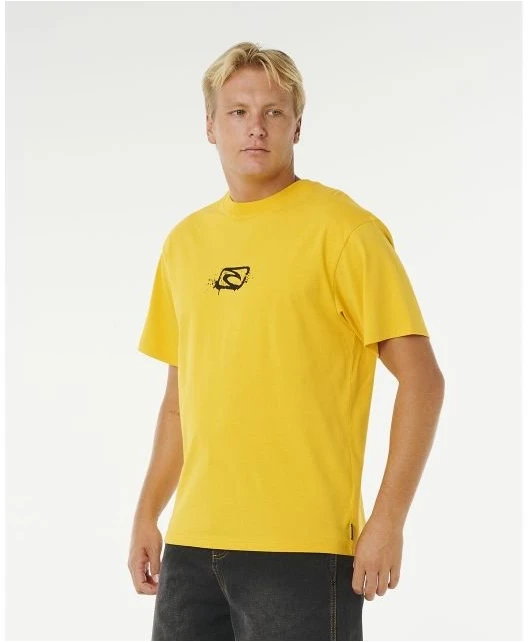 Vyriški laisvi marškinėliai Rip Curl Medina Inner Vision, geltoni