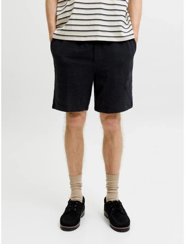 Vyriški laisvo kirpimo šortai Jack&Jones JPSTJAIDEN, juodi