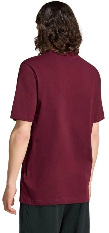 Vyriški marškinėliai adidas Essentials Small Logo, bordo