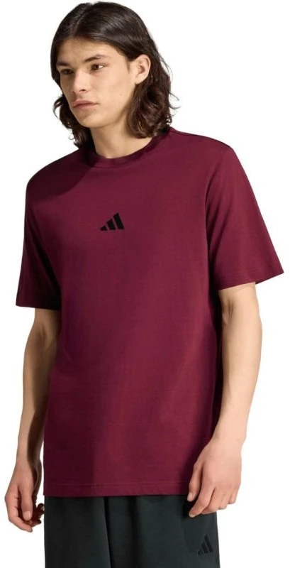 Vyriški marškinėliai adidas Essentials Small Logo, bordo