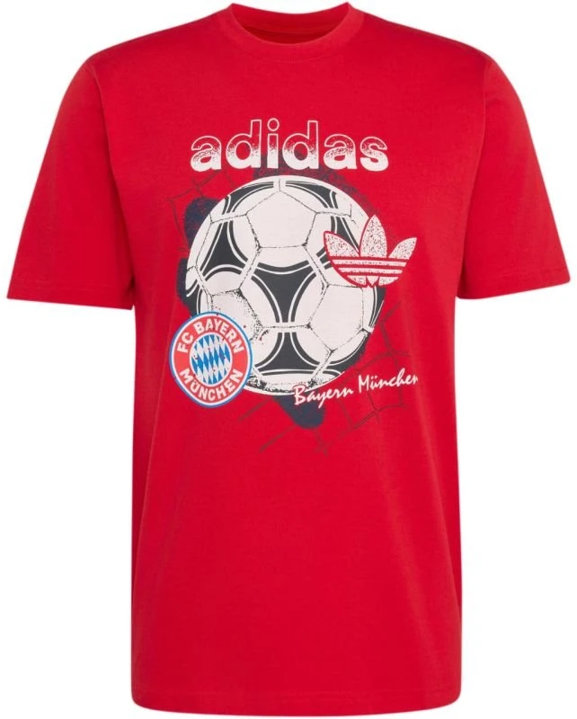 Vyriški marškinėliai adidas FC Bayern München Seasonal Graphic, raudoni