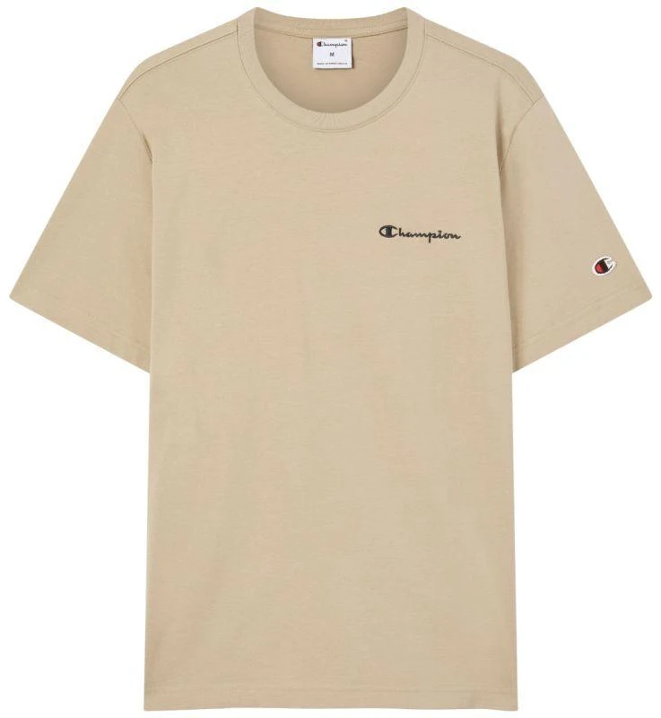 Vyriški marškinėliai Champion SS Tee, smėlio spalvos, 221798 MS041