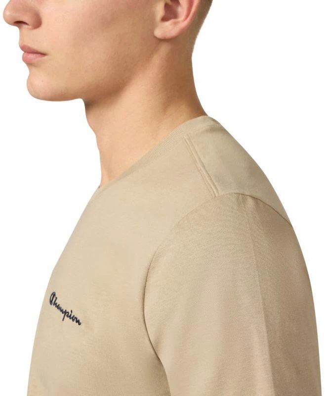 Vyriški marškinėliai Champion SS Tee, smėlio spalvos, 221798 MS041